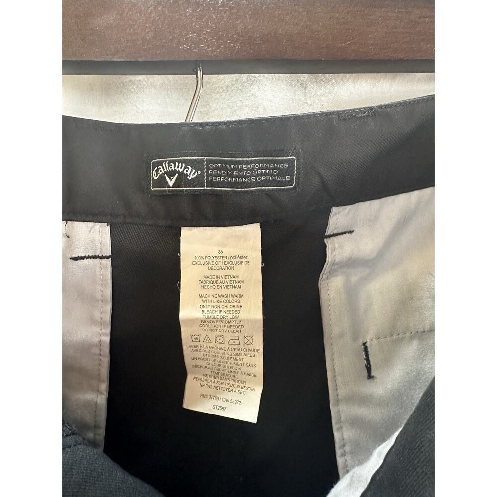 Callaway Opti-Dri Black Golf Shorts – Size 38 - Picture 7 of 7